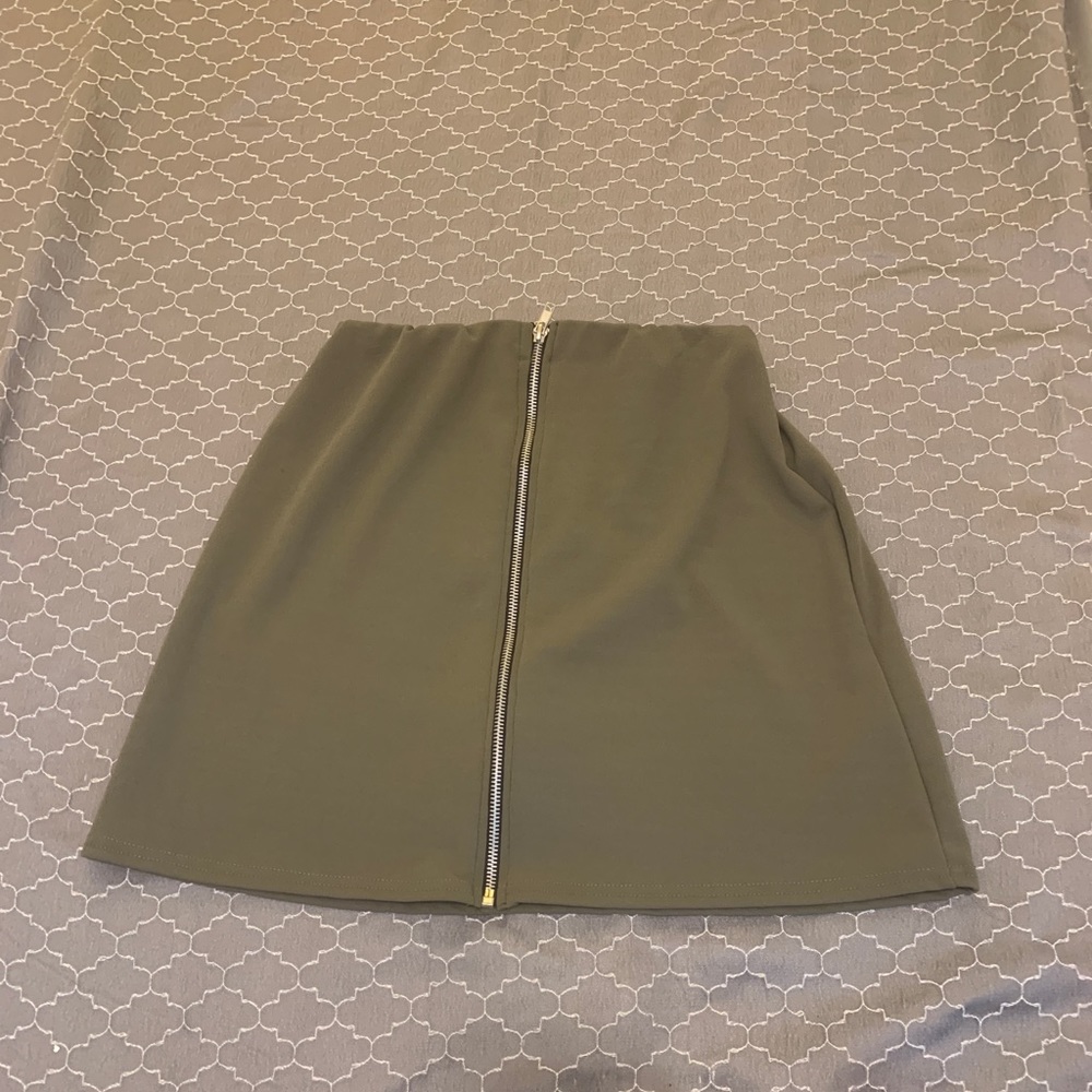 Zip up Mini Skirt